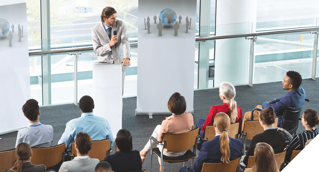 people at a conference | Sydney Coach Charters